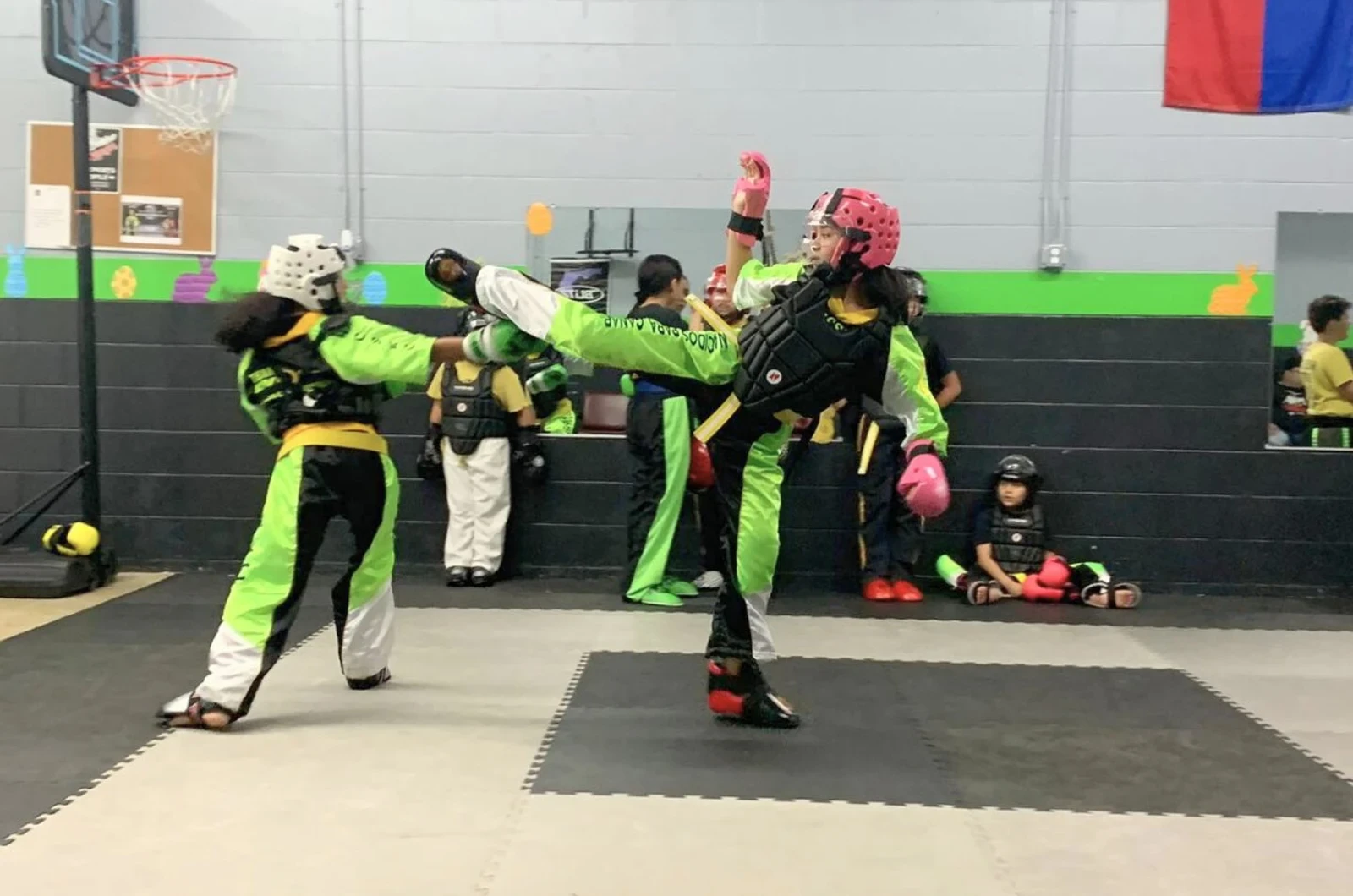 Kids martial arts discipline and focus