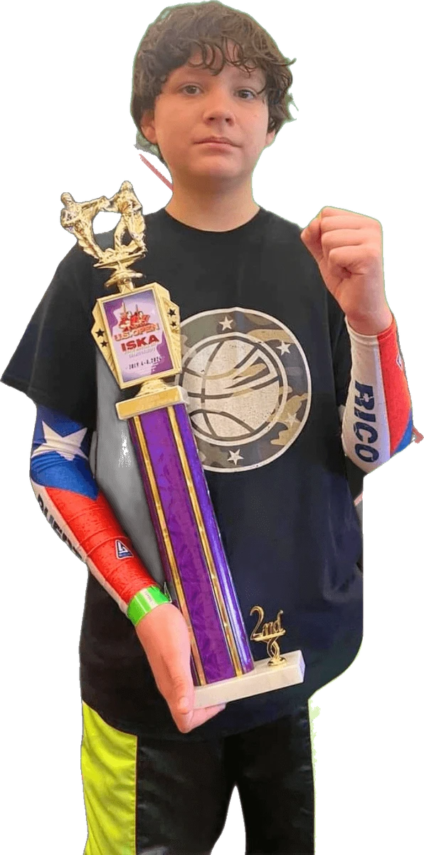 Kids martial arts student